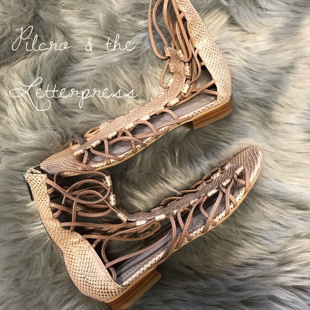 Pilcro and the Letterpress Gladiator Spring Summer Beachy Sandals